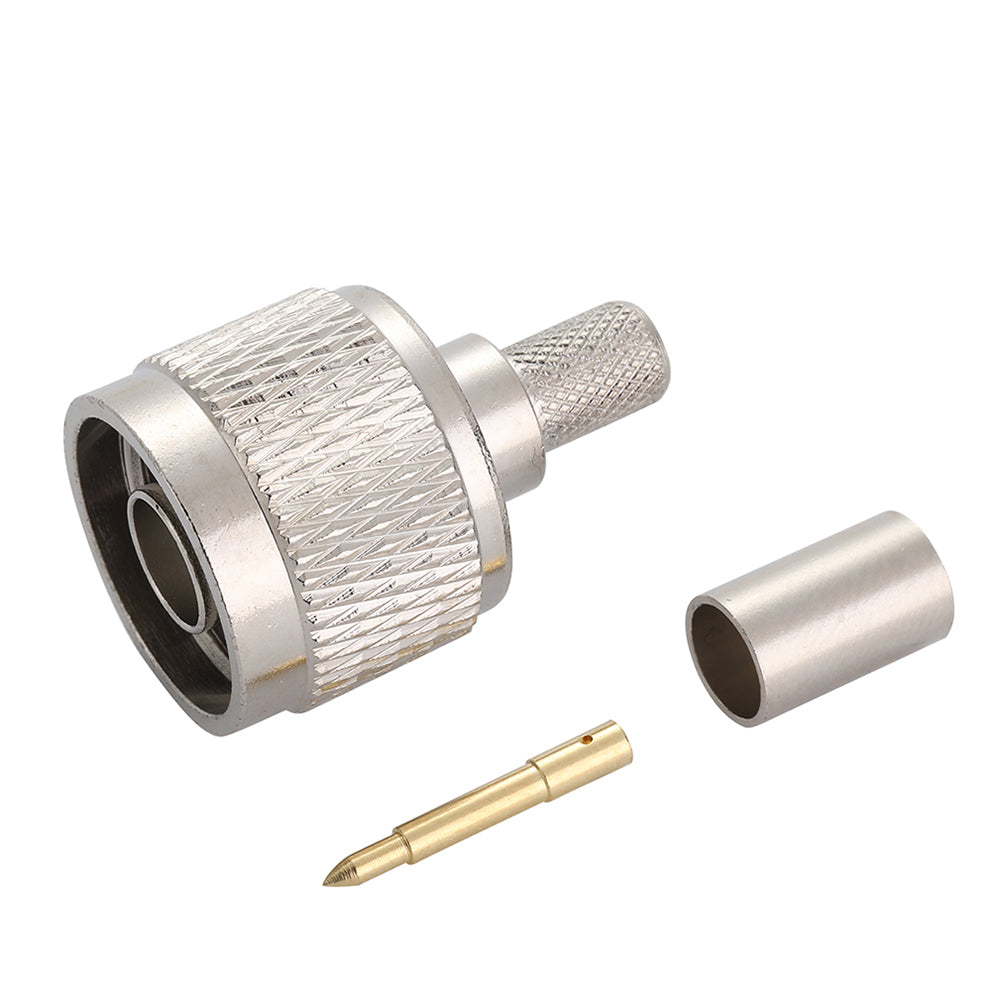 100 Pcs N-Type Male Crimp for LMR240 Cable | PrecisionRF