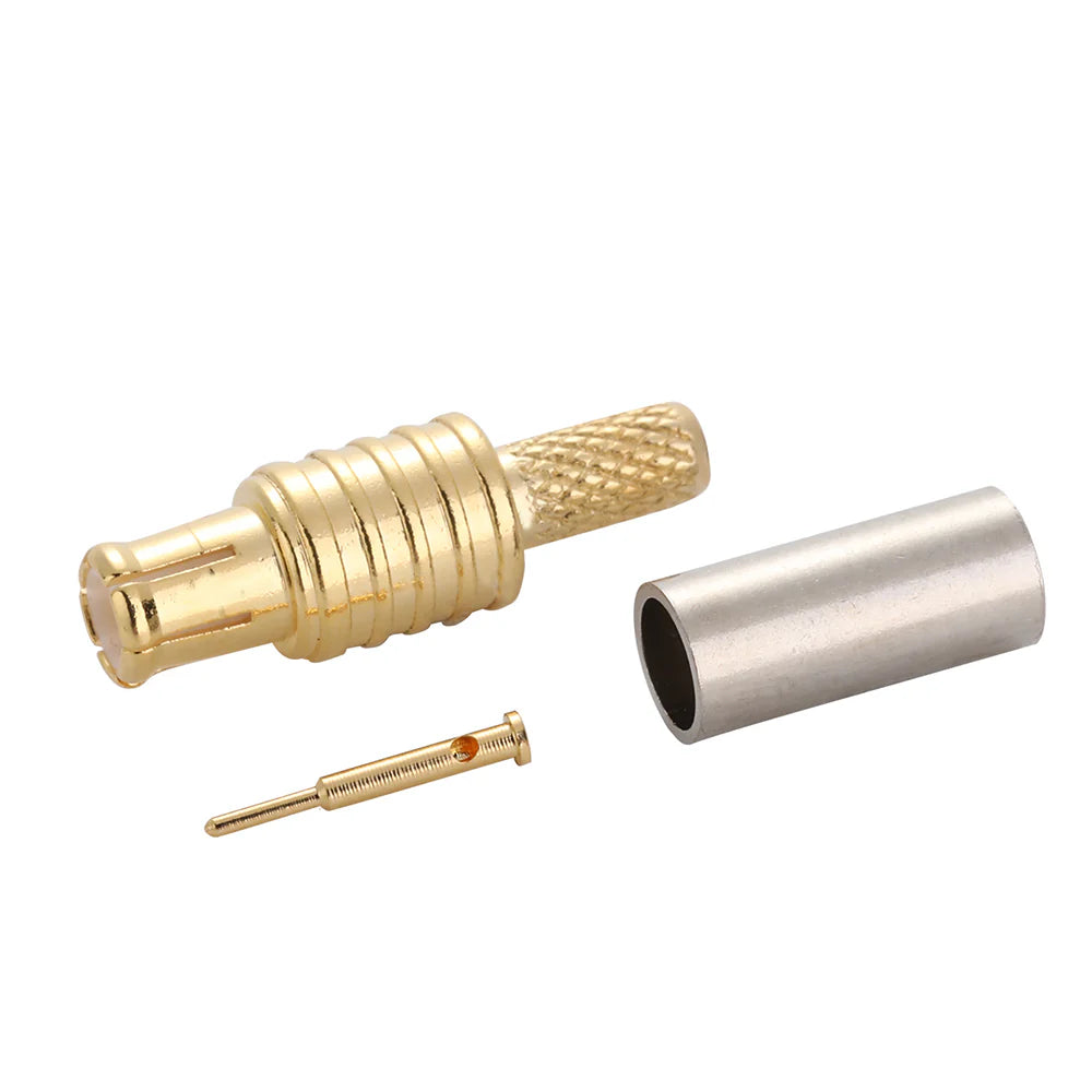 100 Pcs MCX Male STRAIGHT Crimp Connector FOR RG-174, RG-316 & LMR100