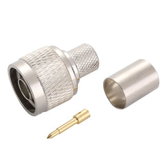 100 Pcs N Type Male CRIMP For Lmr400 Cable, In Stock (Ship From Houston,TX)