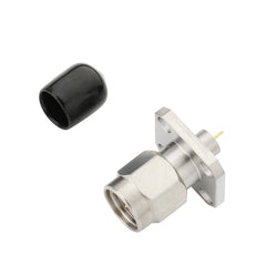 SMA Male 4 hole Bulkhead 0.500'' Square | PR551M0202F01